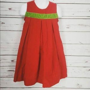 Kitty Casey Sz 3 Red Empire Waist Christmas‎ dress